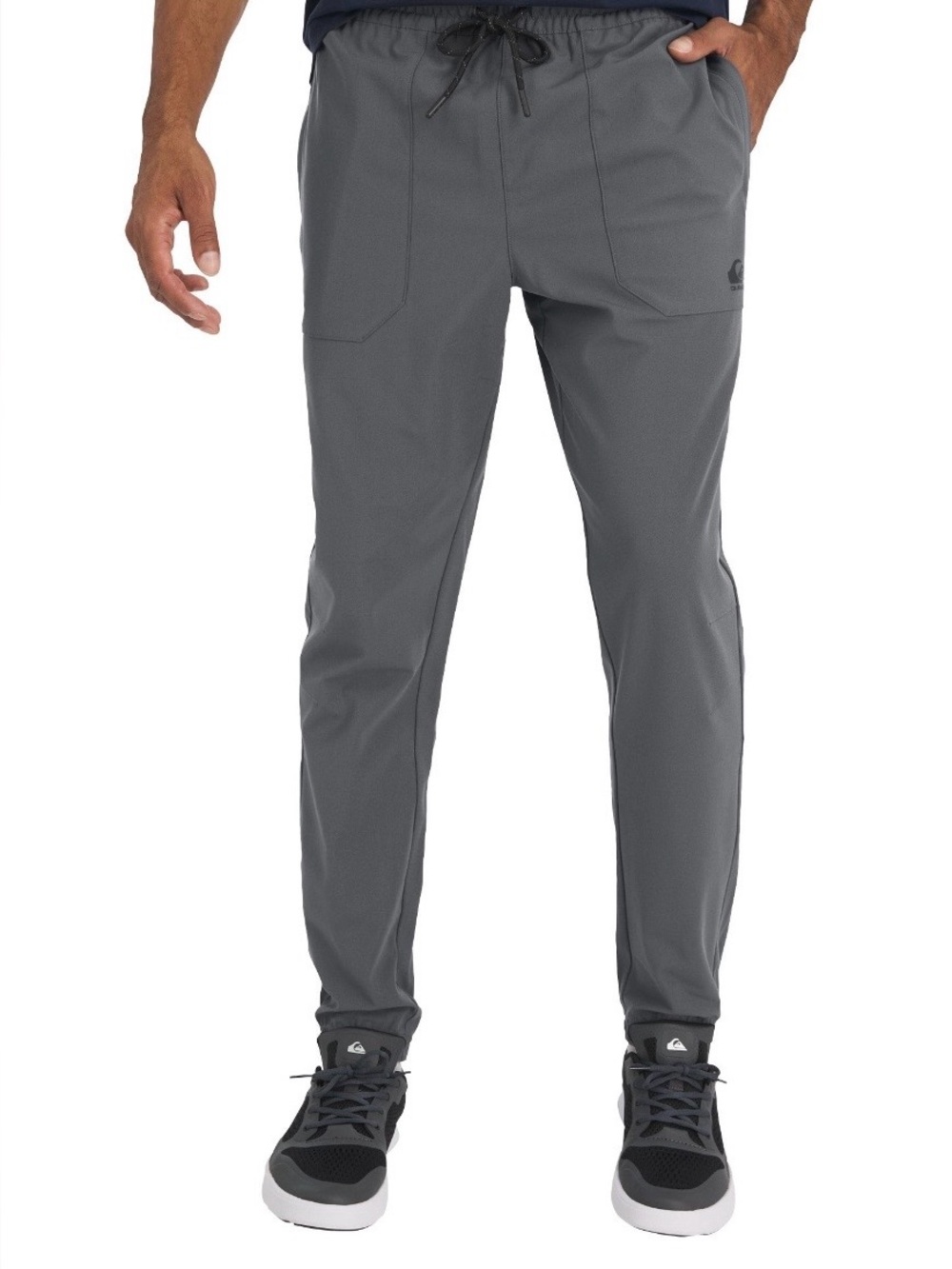 Quiksilver Men’s Stretch Woven Jogger, Gray, Large